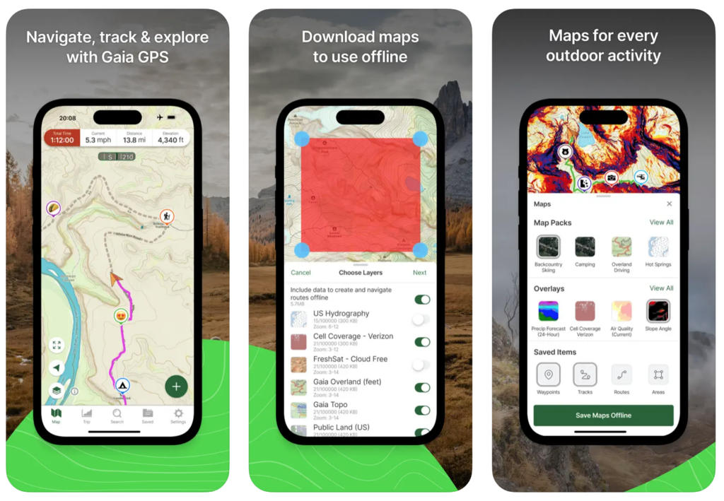 Gaia GPS: Offline maps for exploring wild places off-the-beaten-path