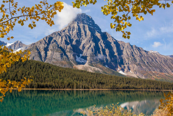 Mount Chephren And Waterfowl Lake In Banff National Park
