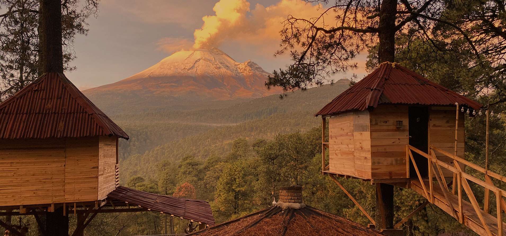 The Pachamama Village Between Popocatépetl And Iztaccíhuatl Near Mexico City